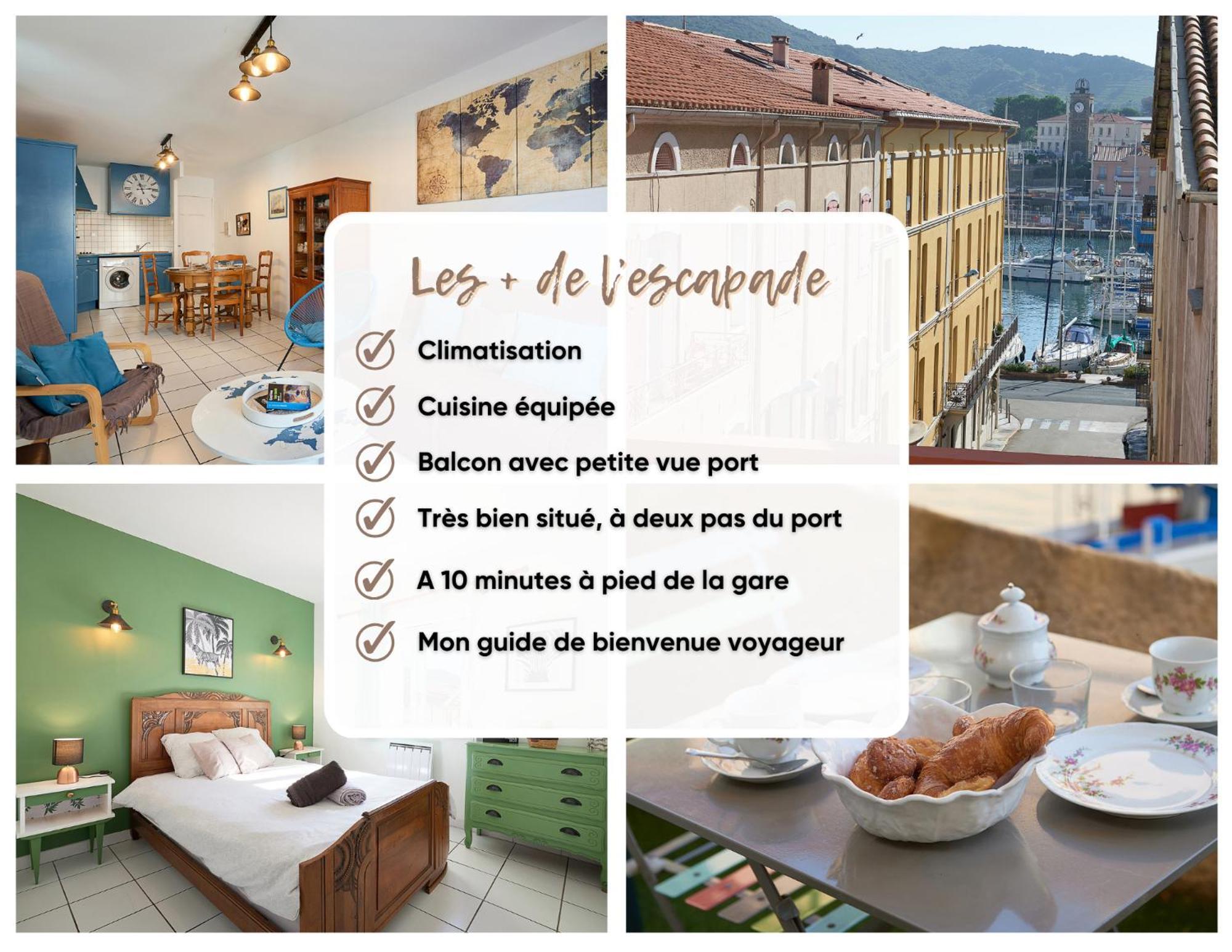 Апартаменты L'Escapade, Port A 200M, Climatisation Et Balcon Пор-Вандр Экстерьер фото